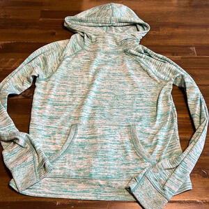 Athleta Girl Green Pull Over Sweater Hoodie Large 12